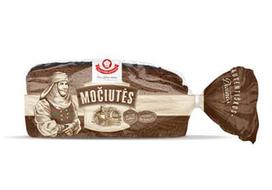 Juoda ruginė raikyta MOČIUTĖS duona, 450 g