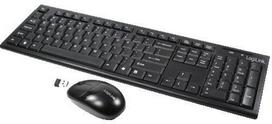 wireless mouse keyboard - LogiLink ID0104 Klaviatūra ir Pelė, Juoda (Black) - 1 nuotrauka
