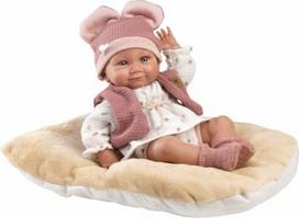 leles llorens - Llorens Nica 73816 kūdikio lėlė, 40 cm, Ruda (Brown) - 3 nuotrauka