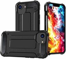 kameros stova - Hurtel Hybrid Armor Camshield Dėklas iPhone 17 Pro su Stovu ir Kameros Dangteliu - Juodas (Black) - 1 nuotrauka