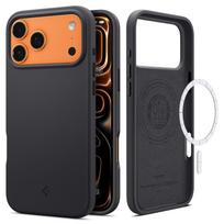 Spigen Silicone Fit MagSafe dėklas, iPhone 17 Pro Max - Juodas (Black)