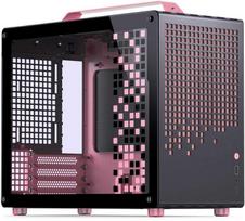 Jonsplus Z20 Micro-ATX korpusas su nešiojimo rankena Juodas/Rožinis (Black/Pink)
