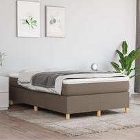 vidaXL Lovos rėmas be čiužinio, taupe (Taupe), 120x200 cm, audinys