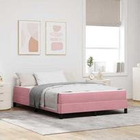 Kiemas Lova su čiužiniu, rožinė (Pink), 140 x 210 cm, audinys