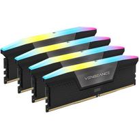 ram ddr5 cl32 - Corsair Vengeance RGB, DDR5, 64 GB, 6600 MHz, Juodas (Black) - 1 nuotrauka
