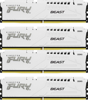 Kingston Fury Beast, DDR5, 128 GB, 5200 MHz, CL40 (KF552C40BWK4-128) Baltas (White)