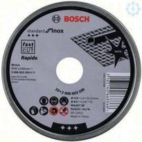 Pjovimo diskas Bosch Rapido 115x22,23mm, Inox, 10vnt.
