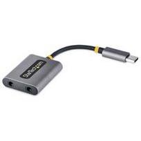 type c ausines - StarTech USB-C į 3.5mm ausinių adapteris Juodas (Black) - 1 nuotrauka