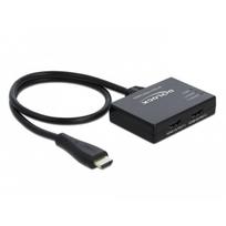 Delock HDMI skirstytuvas 1 x HDMI įvestis > 2 x HDMI išvestis 4K 60 Hz Juodas (Black)