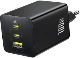 Baseus EnerFill FE11 100W Sieninis Įkroviklis 2 x USB-C + USB-A Juodas (Black)