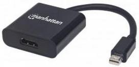 hdmi mini displayport - Manhattan Mini DisplayPort į HDMI adapteris 152570 Juodas (Black) - 1 nuotrauka