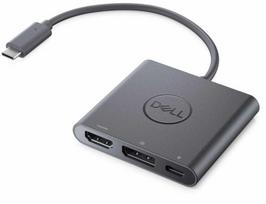 2 usb power adapteris - Dell 492-BCTU USB-C į HDMI/DP adapteris su Power Pass-Through Juodas (Black) - 1 nuotrauka