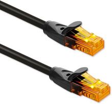 Qoltec UTP Patchcord Cable CAT6 2xRJ-45 15m Juodas (Black)