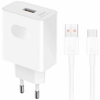 usb duomenu - Honor HN-110600E00 Originalus kelioninis įkroviklis 66W + USB-C duomenų kabelis Baltas (White) - 1 nuotrauka