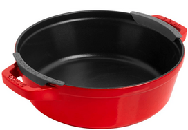 Zwilling Staub La Cocotte apvalus ketaus indų rinkinys, 3 vnt., raudonas (Red)
