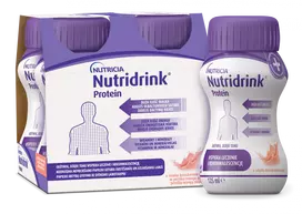 NUTRICIA NUTRIDRINK PROTEIN, persikų-mangų skonio, 125 ml, 4 vnt.