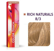 Wella Professionals Color Touch pusiau ilgalaikiai plaukų dažai 60 ml - 8/3 Auksinė Šviesiai Blondinė (Golden Light Blonde)