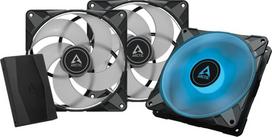 Arctic P14 PWM PST RGB 3-Pack + Hub 140 mm Korpuso Ventiliatorius