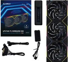 120mm fan - Lian Li UNI FAN TL Wireless 120mm Reverse Blade 3-Pack Juodas (Black) - 1 nuotrauka