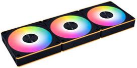 kompiuterio ausintuvas - Lian Li UNI FAN CL Wireless Reverse 3-Pack 120mm Juodas (Black) Korpuso Ventiliatorius - 1 nuotrauka