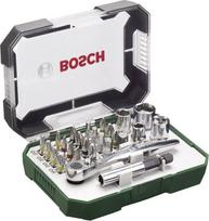Bosch sukimo antgalių, galvučių ir terkšlės rinkinys, 26 vnt.