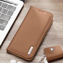samsung s23 plus case - Dux Ducis Hivo dėklas Samsung Galaxy S23 atverčiamas dangtelis dėklas stovas RFID blokuojantis rudas - 1 nuotrauka