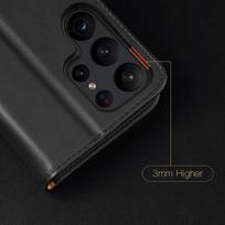 samsung s23 plus case - Dux Ducis Hivo dėklas Samsung Galaxy S23 atverčiamas dangtelis dėklas stovas RFID blokuojantis rudas - 7 nuotrauka