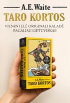 kortos - A.E. Waite Taro kortos 369 kortų komplektas lietuvių kalba - 1 nuotrauka