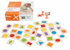 Stalo žaidimas Educational game "Stick the Shape", įvairių spalvų, LT