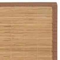 bambukinis kilimas 100*160 - Kilimas VLX Bamboo 245822, tamsiai ruda, 160 cm x 100 cm - 6 nuotrauka