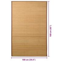 bambukinis kilimas 100*160 - Kilimas VLX Bamboo 245822, tamsiai ruda, 160 cm x 100 cm - 7 nuotrauka