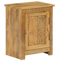 mango mediena - Naktinis staliukas VLX Solid Mango Wood 247942, rudas, 30x40x50 cm - 3 nuotrauka