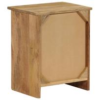 mango mediena - Naktinis staliukas VLX Solid Mango Wood 247942, rudas, 30x40x50 cm - 5 nuotrauka
