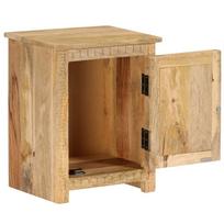 mango mediena - Naktinis staliukas VLX Solid Mango Wood 247942, rudas, 30x40x50 cm - 6 nuotrauka
