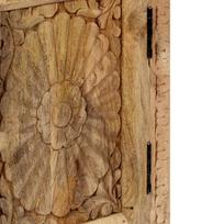 mango mediena - Naktinis staliukas VLX Solid Mango Wood 247942, rudas, 30x40x50 cm - 7 nuotrauka