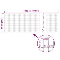 tvoros segmentas pilka - Euro tvora, pilka, 10x0,8m, plienas - 5 nuotrauka