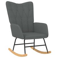 kede fotelis - Fotelis VLX Rocking 289538, tamsiai pilka, 80.5 cm x 61 cm x 89 cm - 2 nuotrauka