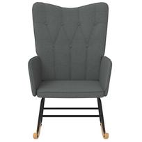 kede fotelis - Fotelis VLX Rocking 289538, tamsiai pilka, 80.5 cm x 61 cm x 89 cm - 3 nuotrauka
