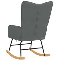 kede fotelis - Fotelis VLX Rocking 289538, tamsiai pilka, 80.5 cm x 61 cm x 89 cm - 5 nuotrauka