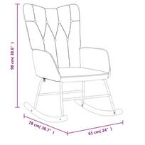 kede fotelis - Fotelis VLX Rocking 289538, tamsiai pilka, 80.5 cm x 61 cm x 89 cm - 8 nuotrauka