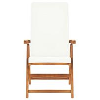 lauko baldai 7 vietos - Lauko baldų komplektas VLX Dining 7 Piece Set, kreminės spalvos/rudas, 6 vietų - 9 nuotrauka