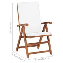 lauko baldai 7 vietos - Lauko baldų komplektas VLX Dining 7 Piece Set, kreminės spalvos/rudas, 6 vietų - 13 nuotrauka