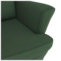 supama kede supamas kreslas - vidaXL Supamoji kėdė su atlošu, tamsiai žalias (Dark Green) - 6 nuotrauka