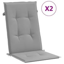 kedziu pagalveles - Kėdžių užvalkalas VLX Garden Chair Cushions 43179, pilka, 1200 mm x 500 mm, 2 vnt. - 2 nuotrauka