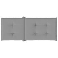 kedziu pagalveles - Kėdžių užvalkalas VLX Garden Chair Cushions 43179, pilka, 1200 mm x 500 mm, 2 vnt. - 6 nuotrauka