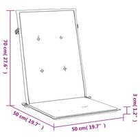 kedziu pagalveles - Kėdžių užvalkalas VLX Garden Chair Cushions 43179, pilka, 1200 mm x 500 mm, 2 vnt. - 9 nuotrauka