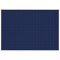 antklode kg - VidaXL sunki antklodė, mėlyna (Blue), 140x200 cm, 10 kg - 3 nuotrauka