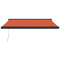 pavesines audinys - vidaXL Ištraukiama markizė, oranžinė/ruda (Orange/Brown), 3,5x2,5m - 3 nuotrauka