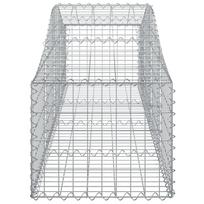 gabionai - Išlenkti gabiono krepšiai, 20vnt., 200x50x40/60cm, geležis - 5 nuotrauka