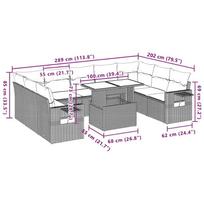 sodo komplektas su pagalvelemis - Sodo baldų komplektas VLX 2 Piece Garden Lounge Set 310198 - 11 nuotrauka